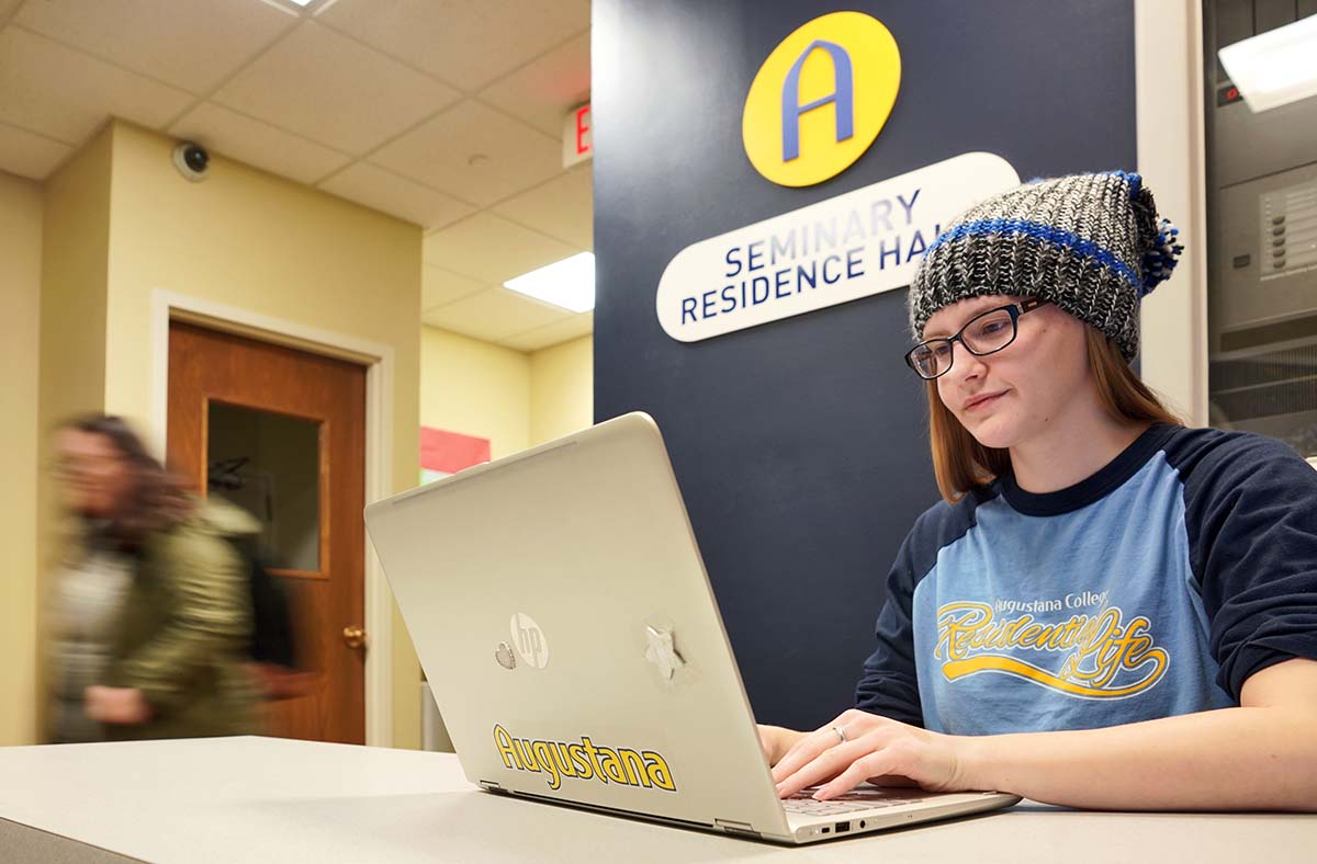 seminary residence hall desk