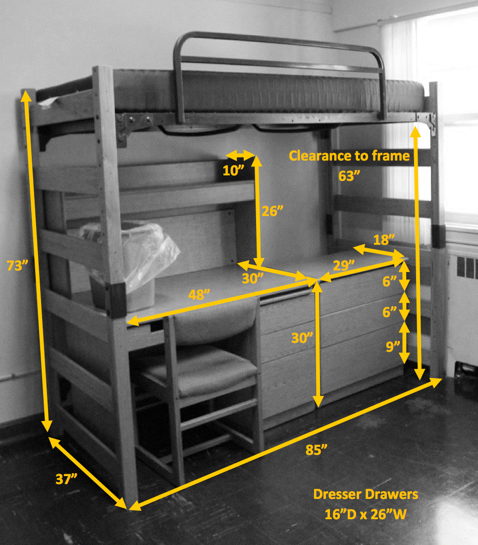 lofted bed set