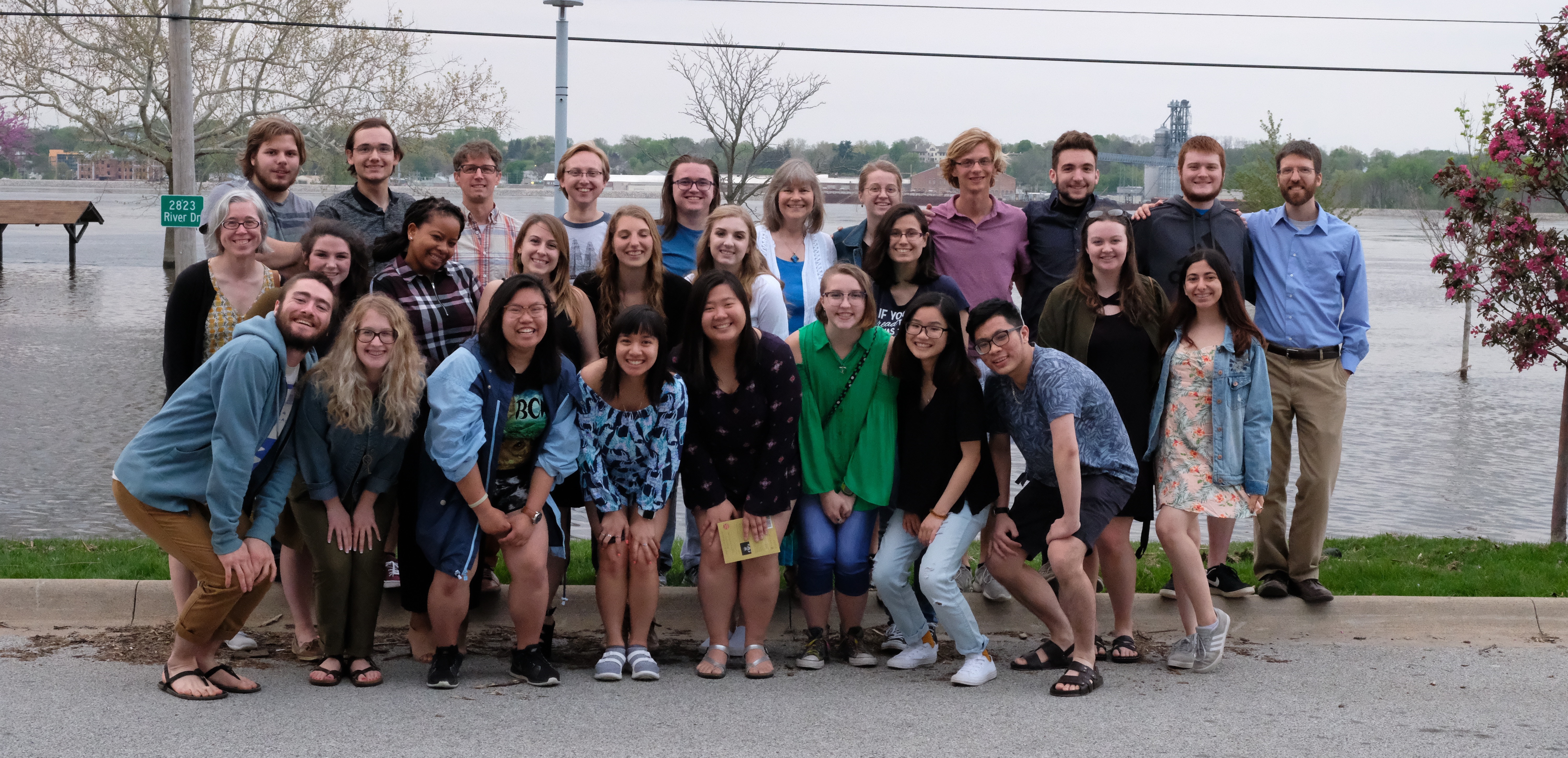 peer tutors and staff at 2019 banquet