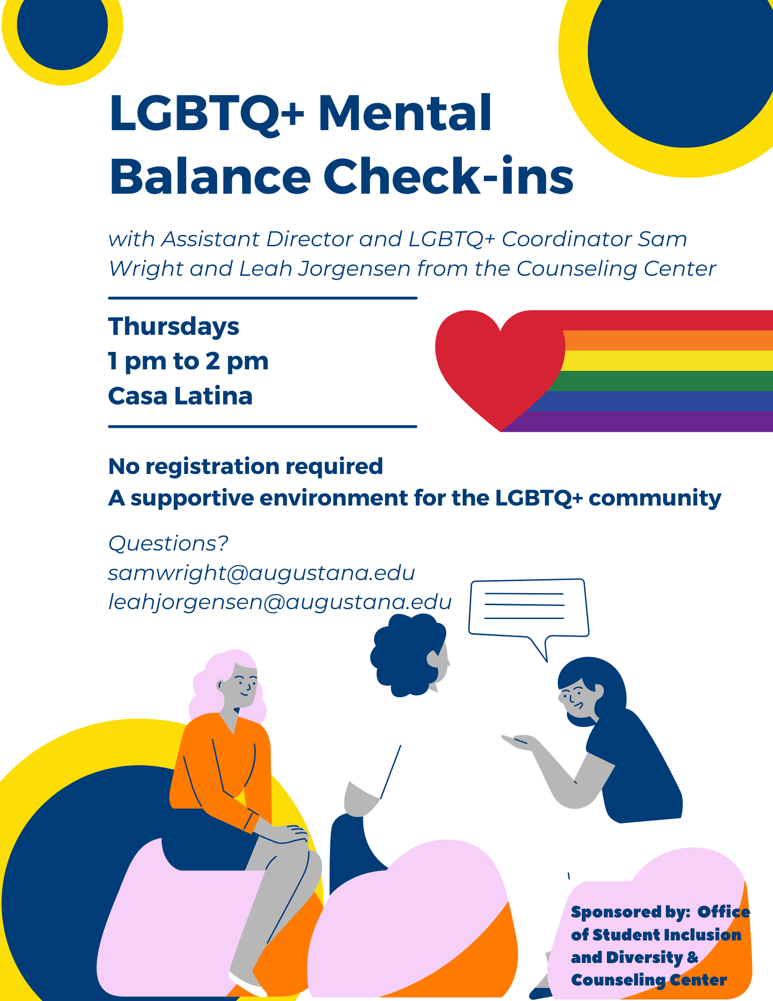 Mental Balance check-in flyer