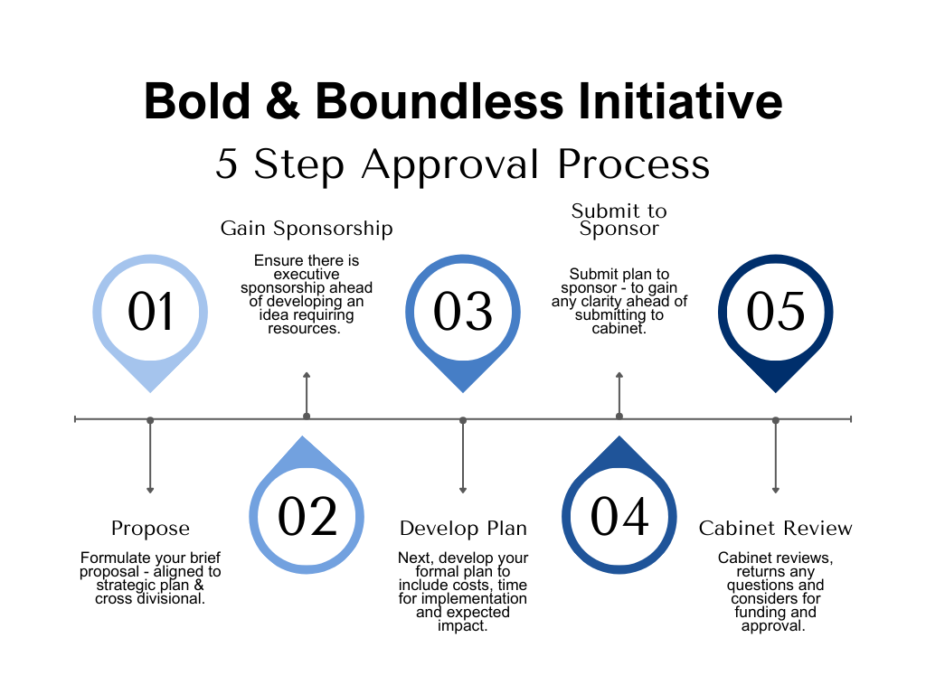 Bold and Boundless five-step process