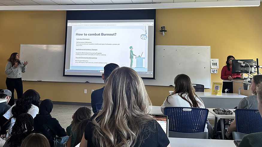 "Burnout in Medicine" presentation