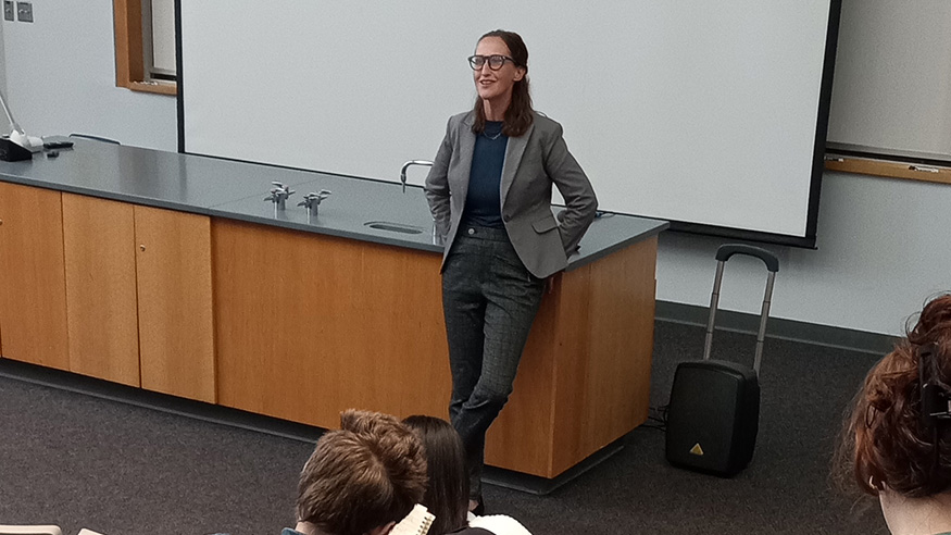 Dr. Christine Jeske presenting