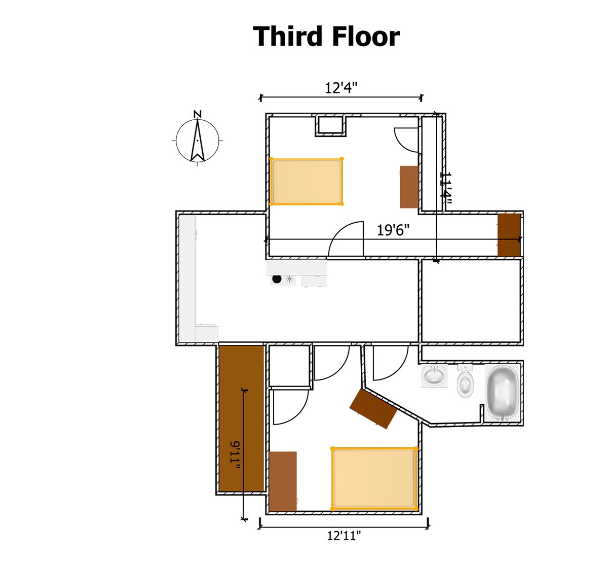 third floor floorplan