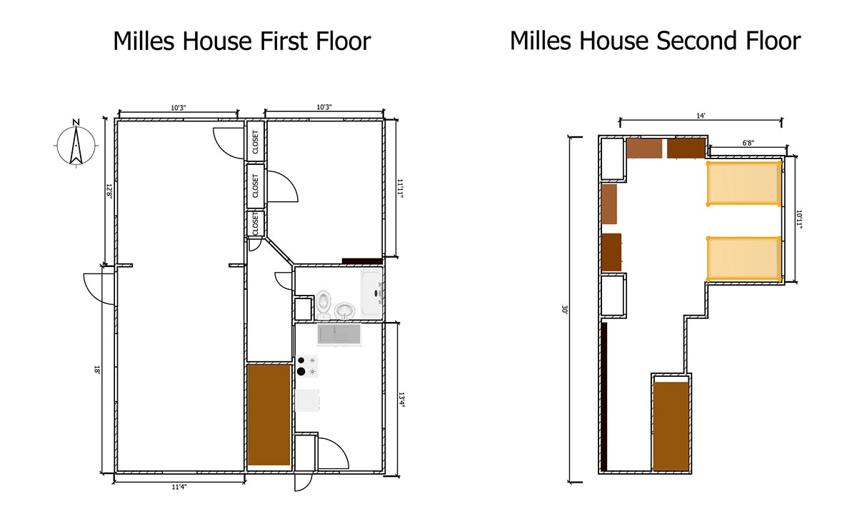Milles House floor plan