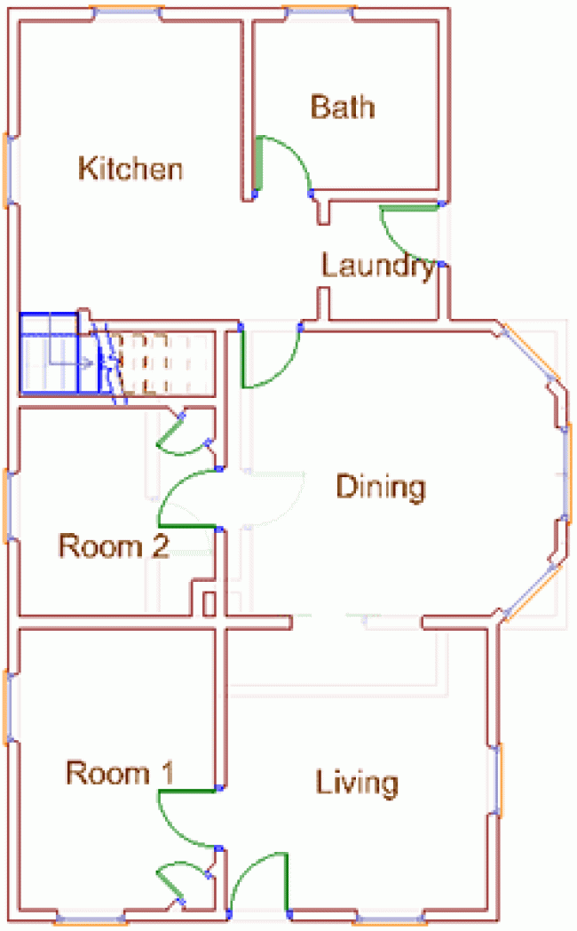 bergman house first floor