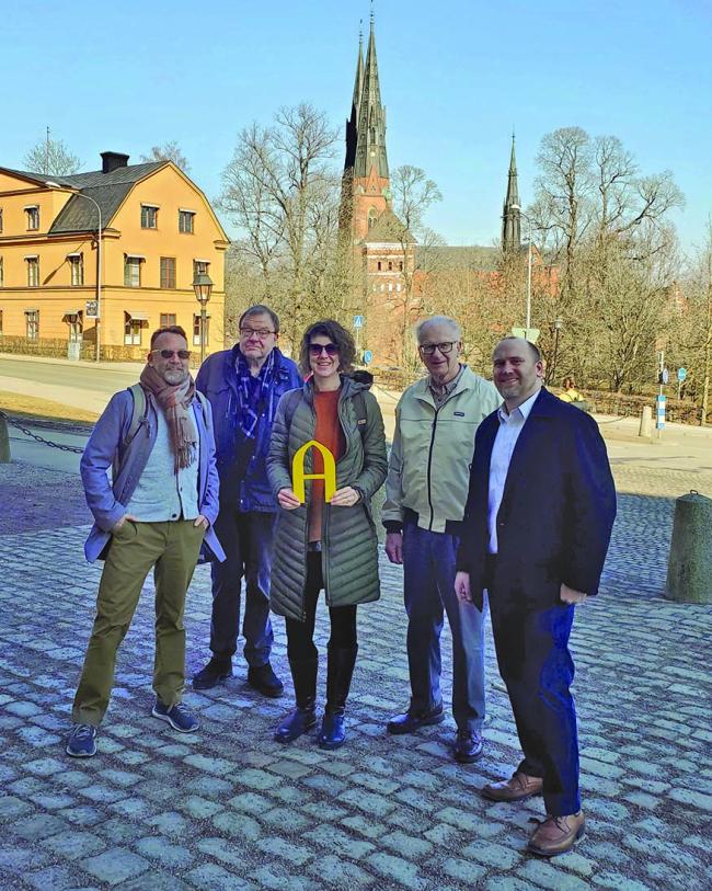 Dr. Adam Kaul, Dr. Dag Blanck, Dr. Lena Hann, Dr. Doug Nelson and Dr. David Thornblad at Uppsala University