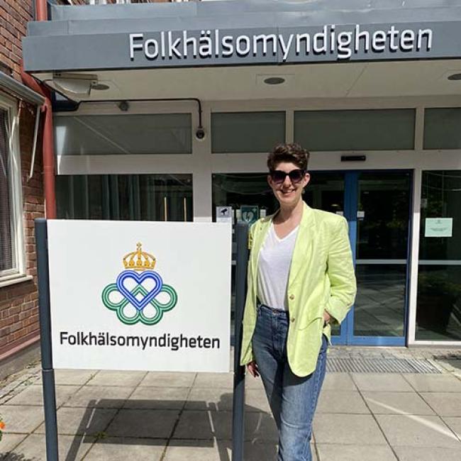 Dr. Lena Hann at the Public Health Agency of Sweden 