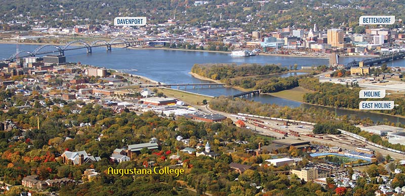 Aerial view of Augustana
