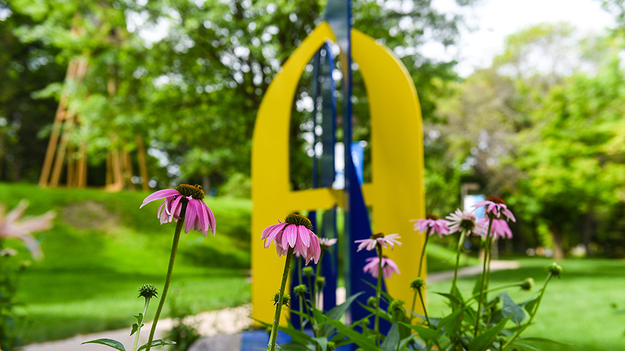 Augustana "A" on the quad