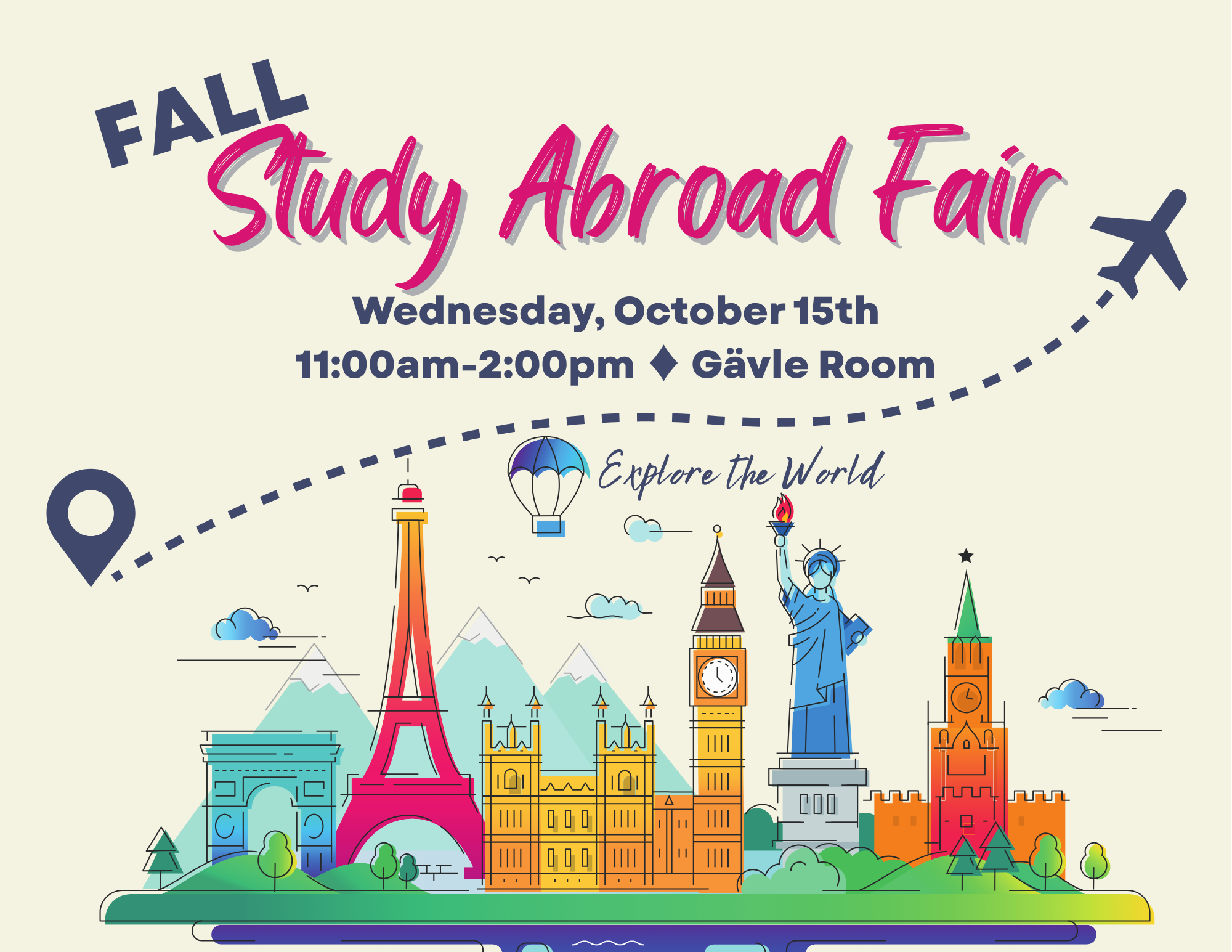 Study abroad fair flyer