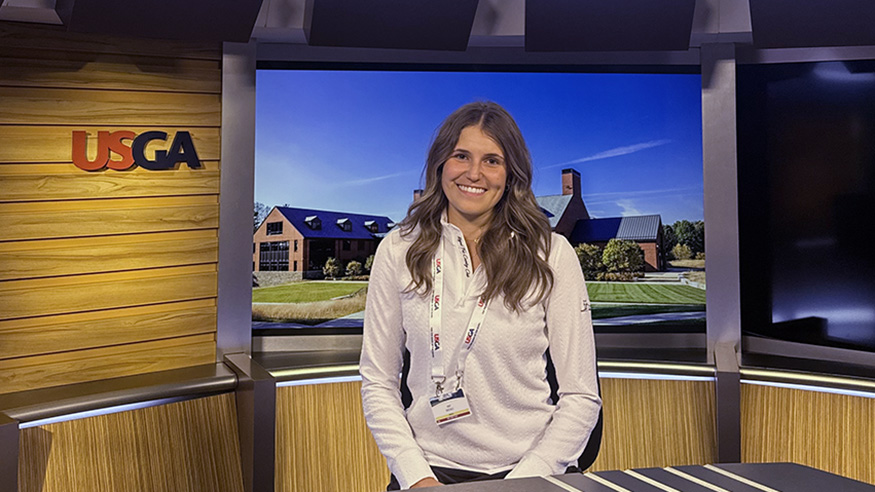 Abby in newsroom