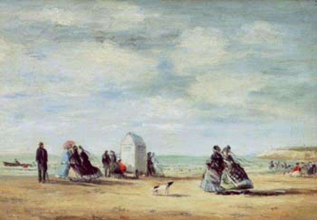 Eugène Boudin - Beach of Trouville