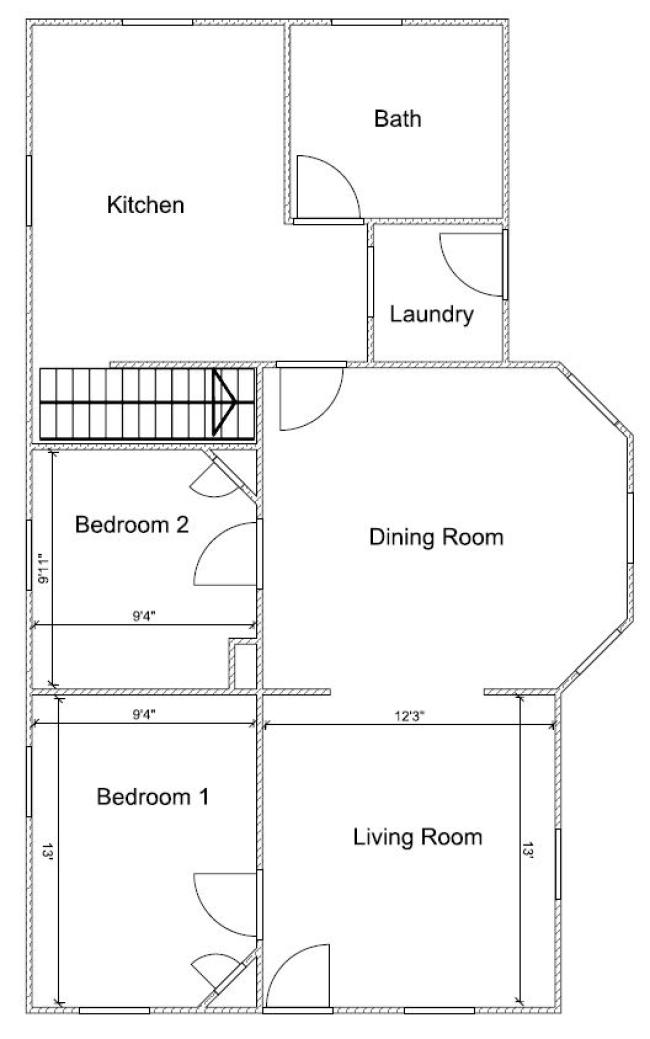 Bergman first floor floorplan