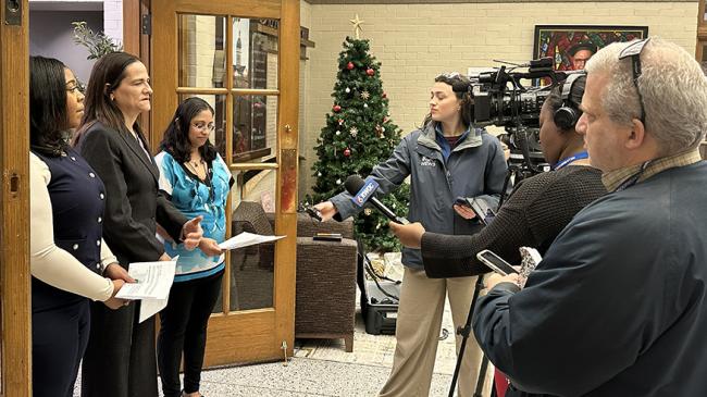 Ashley Allen, Andrea Talentino and Dr. Gauri Pitale