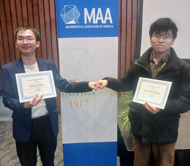 Hoang Trieu '26 and Minh Phan '27