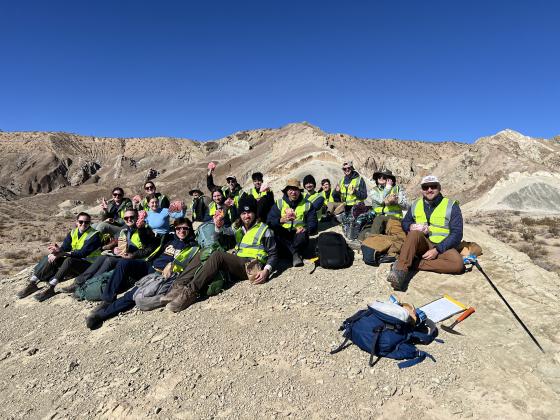 outcrop in the Rainbow Basin near Barstow, CA